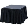 thumbnail image 6 of BalsaCircle 20 feet x 24" Black Portable Polyester Stage Skirting Party Reception Event Decoration Trade Show Booth Linens, 6 of 7