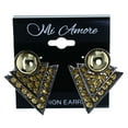 thumbnail image 2 of Spike Stud-Earrings With Bead Accents Gold-Tone & Black Colored #LQE4489, 2 of 2