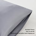 thumbnail image 4 of Bamboo Pillowcase Bedding Pillow Cases - King Pillow Case Set of 2, Cooling Bed Pillowcases with Envelope Closure, Soft Cool Luxury Great for Hair Skin or Hot Sleepers (Grey King Size), 4 of 6