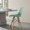 Green, variant on Resenkos Dining Chairs, Kitchen Chairs Trattoria Chairs,4 Pieces Modern Plastic Hollow Chair Set with Wood Leg-Green