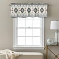 thumbnail image 3 of Southwest Ethnic Kitchen Curtain Valances for Windows Farmhouse Short Curtains, Boho Aztec Tribal Abstract Aesthetic Rod Pocket Valance Curtain for Bedroom Cafe Living Room, 3 of 8
