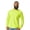 Safety-Green, variant on Gildan Men's Ultra Cotton Long Sleeve Pocket T-Shirt, Crew Neck Sport Grey Blank Durable Tee, XL