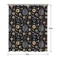 thumbnail image 5 of Pioneer Flower Floral Print Pattern Shower Curtain 72"x84", Bathroom Decorative Shower Curtain Set with 12 Hooks, Waterproof Washable, 5 of 6