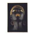 thumbnail image 1 of Cuadro decorativo para sala o recamar Mujer Africana Joyas Doradas Marco Dorado Maxigráfica Shop Cuadro Africana Cultural, 1 of 4