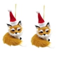 thumbnail image 2 of Adornos navideños, adornos navideños, regalos navideños, colgante de zorro pequeño de imitación navideño, artesanías, adornos de zorro pequeño, regalos navideños, colgante de zorro pequeño, 2 of 4