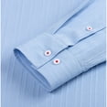 thumbnail image 7 of Donemore Men's Solid Color Stand Collar Long Sleeve Half Button Pocket Shirt, Casual Business Top Minimalist Versatile Men's Wear, 7 of 7