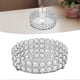 thumbnail image 1 of Crystal Cosmetic Makeup Tray 8in Round Display Tray Mirrored Metal Welded Structure for Food Perfume Jewelry Wine Silver, 1 of 5