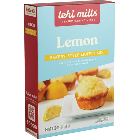 Lehi Mills Lemon Muffin Mix Baking Mix 18 oz Box