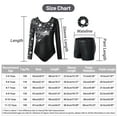 thumbnail image 4 of Gymnastics Leotards for Girls,Long Sleeve Rhinestone Kids Dance Unitards Biketards with Tumbling Dance Shorts, 4 of 10