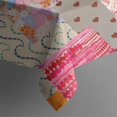 thumbnail image 5 of Pioneer Flower Floral Print Pattern Square Tablecloth,Waterproof Square Table Cover,Wipeable Spillproof Washable Table Cover for Home Kitchen Party Decor 42"X42"(107x107cm), 5 of 6