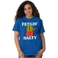 thumbnail image 4 of Funny Feelin Salty Fries Food Pun Men's Graphic T Shirt Tees Brisco Brands M, 4 of 6