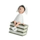 thumbnail image 4 of Estatua de niña, adorno coleccionable de dibujos animados, escultura de niña , figuras pintadas a mano para estantería, sala de estar, porche., 4 of 9