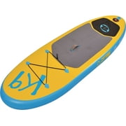 Pool Central 8' Inflatable Blue and Yellow Z-Ray SUP K9 Teen Paddle Board