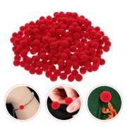 FESTFENDS Bulk Red Pom Poms 600pcs Fluffy for Artists and Crafters