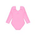 thumbnail image 4 of Sholeno Kids Ballet Dance Leotard Fleece Lined Bodysuit Girls Gymnastics Unitard Undergarment Warm Up Pink 140, 4 of 7