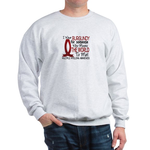 CafePress - Multiple Myeloma Means World 1 - Crew Neck Sweatshirt