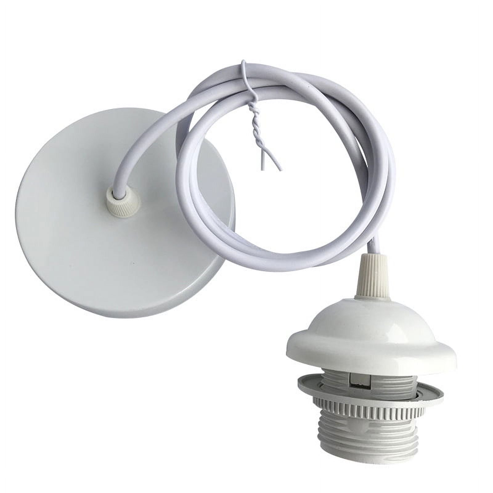 Kit 4 Douilles Suspendues E27 - Câble 1,8m + Interrupteur | Blanc & Noir