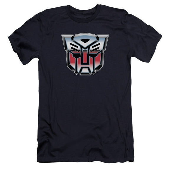 Transformers Autobot Airbrush Logo HBO S/S Adult 30/1 T-Shirt Navy