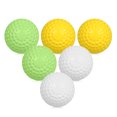thumbnail image 1 of FlyFlise 6 Pack 9 Inch PU Dimpled Baseballs with Drawstring Carry Bag for Pitching Machine Practice, 1 of 6