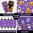 thumbnail image 2 of 3 Pack Halloween Tablecloths 87 x 51 inch, Rectangular Plastic Ghost Pumpkin Spider Web Table Cover for Halloween Party Decorations Favors Supplies, 2 of 7