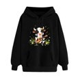 thumbnail image 4 of Aimik Women's Cute Cow Graphic Hoodies Sweatshirts Long Sleeve Pullover Tops with Drawstring Pockets Fall Loose Comfy Hoodied Tops, 4 of 6
