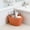 Orange, variant on VVQ Hand-Woven Shopping Basket Grocery Carrier, Multi-Purpose Plastic Storage Bin with Cutout Designs for Picnic Spring Outing, Portable Laundry Basket Snack Caddy for Home Kitchen Organization