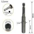 thumbnail image 1 of MYG 1PCS 80mm Length 1/4" Hex DriveSocket Nut Bolt Drill Bits, 1 of 6