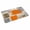 Orange, variant on Burnt Orange Grey Doormat Outdoor Entrance 24"x36", Abstract Modern Oil Painted Geometric Absorb Moisture Dirt Door Mats, Non-Slip Rubber Backing Floor Mats Indoor, Low-Profile Front Door Rugs