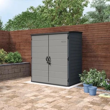 Suncast Extra Large Vertical Shed – 106 cu. ft. Multi-Wall Resin Storage Shed