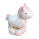 thumbnail image 2 of Pieza giratoria giratoria de figuritas de caballo de cerámica • Glaseado de grietas de hielo cristalino estilo carrusel adorable • Decoración de escritorio mini rosa amarillo regalo 6,5cm 200g, 2 of 6