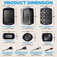 thumbnail image 2 of NutriChef 15-Piece Baking Pan Set Flexible Nonstick Gray Coating Carbon Steel Bakeware Blue Handles, 2 of 8