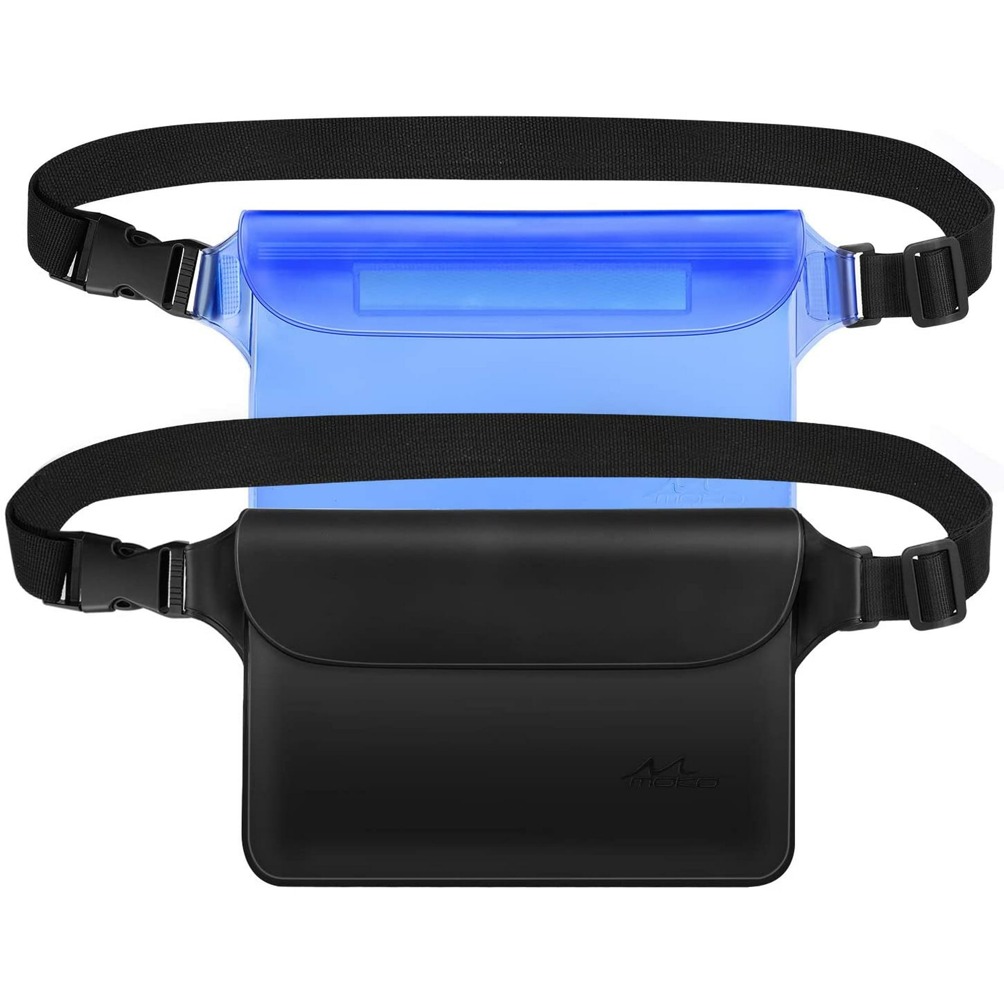 Waterproof Waist Bag Pouch 2 Pack Waterproof Fanny Pack with Adjustable Strap Lightweight Waist Pack Dry Bag for Boating Swimming Kayaking Fishing Hiking Beach Pool for Men Women Walmart