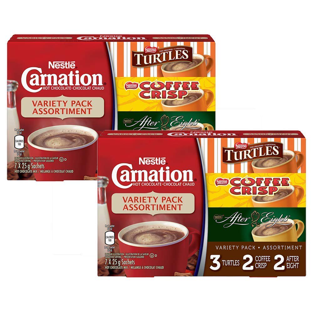 Nestle Carnation Variety Assorted Pack 6 Turtles Sachets, 4 Coffee