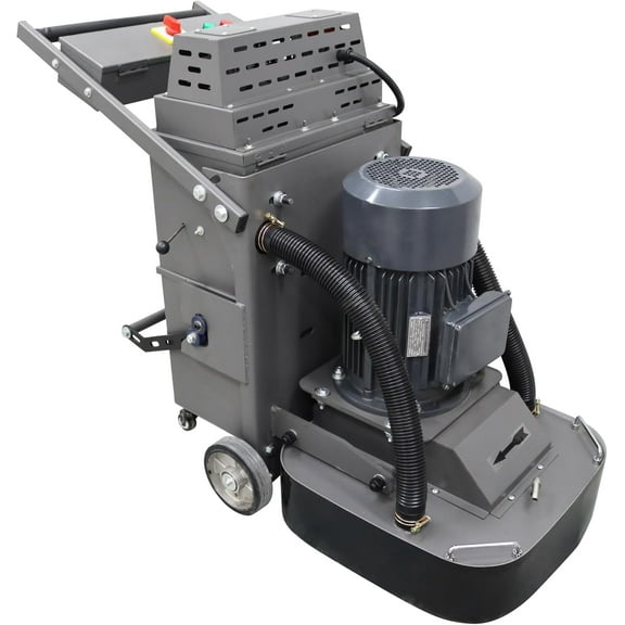 Cement Concrete Floor Grinder Hand-push Ground Grinding Polishing Machine 220V with 9 Grinding Head