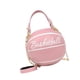 thumbnail image 5 of Bolso bandolera con forma de baloncesto, de piel sintética, ideal para viajes y vacaciones. Rosa, 5 of 9
