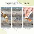 thumbnail image 3 of Rustic Wood Texture Round Tablecloth 60 Inch, Farmhouse Decorative Holiday Home Party Table Cloth for Kitchen Dining Picnic Indoor Outdoor, 3 of 6