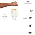 thumbnail image 4 of Woodstock Windchimes Mini Capiz Chime White, Wind Chimes For Outside, Wind Chimes For Garden, Patio, and Outdoor Décor, 12"L, 4 of 7
