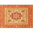 thumbnail image 1 of Ahgly Company Indoor Rectangle Medallion Orange Traditional Area Rugs, 5' x 7', 1 of 1
