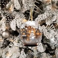 thumbnail image 3 of Christmas Snowman Globe Ornament Unique Festive Hanging Decoration for Holiday Tree, 3 of 4