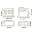 thumbnail image 4 of LAIQIEN 4 Pack Silicone Biscuit Mold Train Shaped Cookie Cutter Set Cake Decorating Tool, 4 of 7