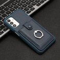 thumbnail image 6 of Compatible with Samsung Galaxy A13 4G Wallet Phone Case,360°Rotation Finger Ring Holder Kickstand,with Card Holder,Lychee Pattern PU Leather Durable Shockproof Rugged Phone Case,Blue, 6 of 12