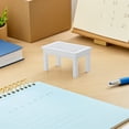 thumbnail image 4 of pieza de mesa de té de madera, modelo creativo de mesa de centro, miniadorno de muebles (blanco), 4 of 8