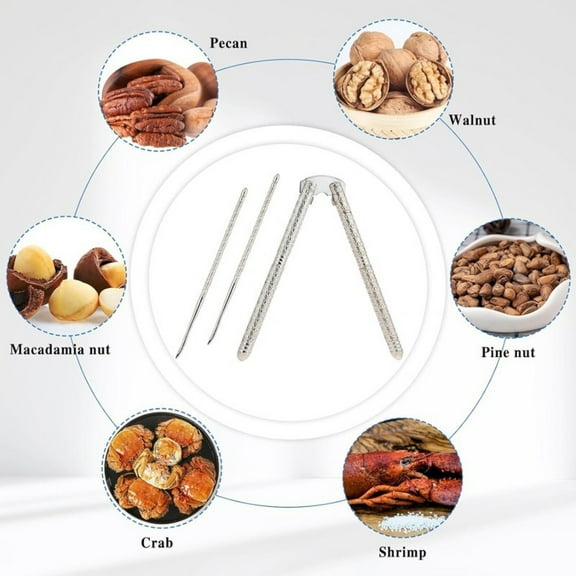 Hilingoto Clearance Christmas Gift For Nut Cracker Nutcracker, Classic Nut With Picks 5 inches in Length Stainless