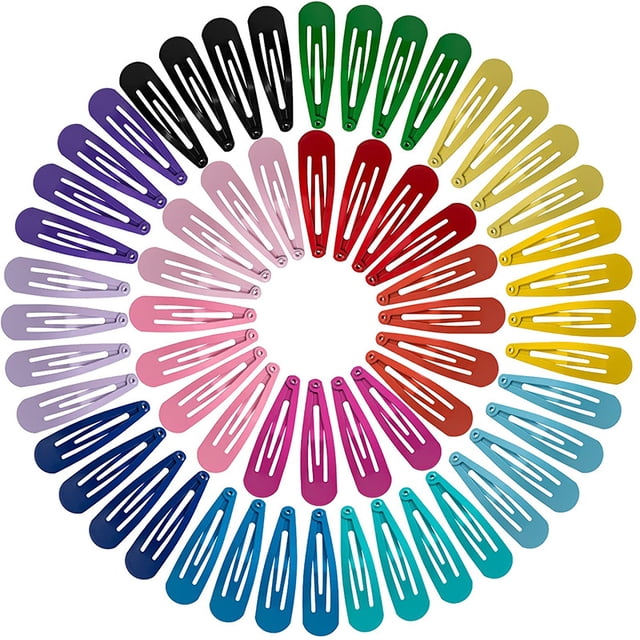 60 pasadores para el pelo, pinzas para el pelo antideslizantes, accesorios de horquillas de metal para niños pequeños, niñas, niños y adolescentes (15 colores surtidos)
