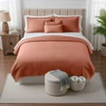 thumbnail image 2 of Clara Clark Quilt Sets, 5 Piece Lightweight Reversible Quilt Bedspread, Grid Weave Coverlet Bedding Set, Queen Bali Blush, 2 of 8
