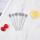 thumbnail image 4 of 30pcs Stainless Steel Skull Cocktail Picks for Drinks Reusable Toothpicks Fruit Sticks, 4 of 5