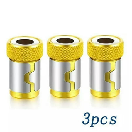 

RSAMD Steel Impact Magnetic Pivoting Bit Tip Swivel Screw Holder Screw Drill Accessory-Yellow