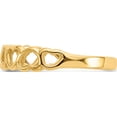 thumbnail image 3 of 10K Yellow Gold Polished Hearts Ringsize 7 (Width 2 To 4) - Jbsp, 3 of 5