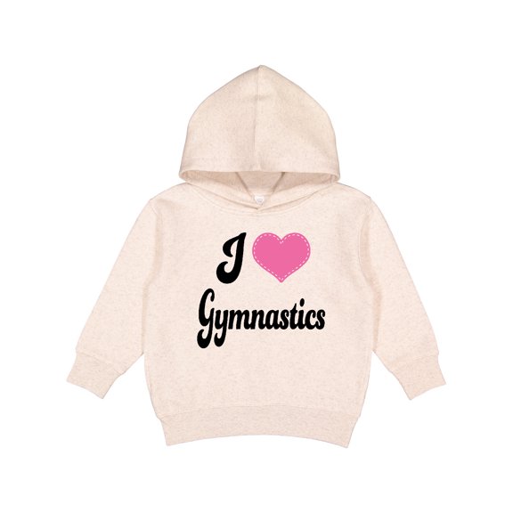 Inktastic I Love Gymnastics Toddler Hoodie