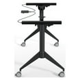 thumbnail image 6 of Lorell Training Table Base - Black Folding Base - 2 Legs - 29.50" Height - Assembly Required - Cold-rolled Steel (CRS), 6 of 13